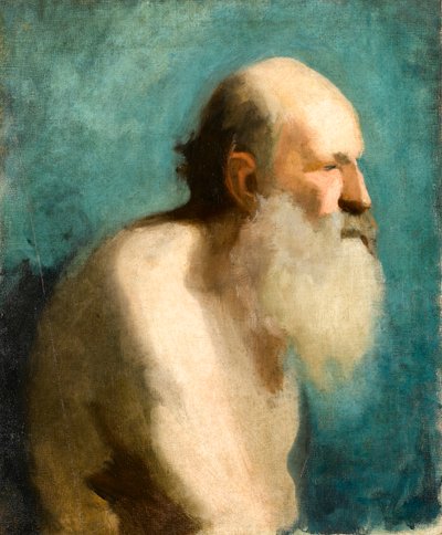 Profile Study of an Old Man by Albert de Belleroche